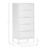 thumbnail of Commode haute Auri 5 tiroirs couleur Blanc