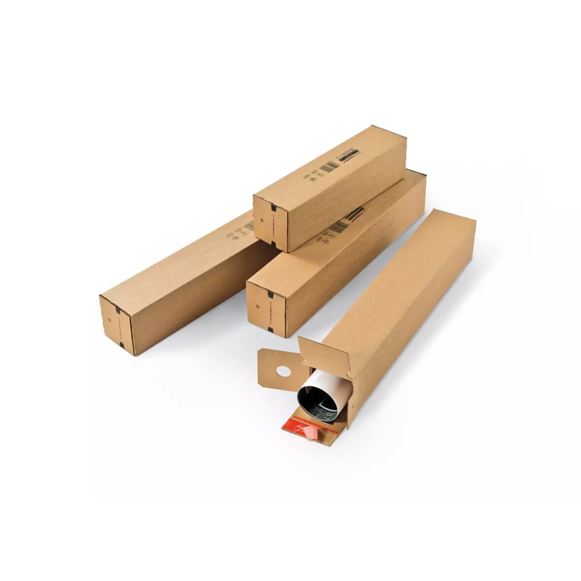 Tube d'expédition carré A1 - 70,5 x 10,8 x 10,8 cm | Lot de 10 unités