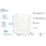 thumbnail of Papierkorb, Gitterkorb, Abfalleimer, 25 Liter, zum Hängen und Stellen : Farbe - Edelstahl (glänzend)