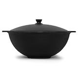 thumbnail of Ø36 Uchag 2mm stahl Utschak 8L Kazan Eben Grillfächer Schaumkelle Suppenkelle Utschak Utschag Kasan Feldküche Außenküche Eintopfofen Gulaschkanone