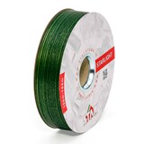 thumbnail of 100m Polyband 19mm wasserfest Palmenblättermuster Bananenblätter Dekoband grün