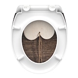thumbnail of WC Sitz WOOD HEART, Duroplast Toilettendeckel mit Absenkautomatik und Schnellverschluss, Klobrille, Toilettensitz
