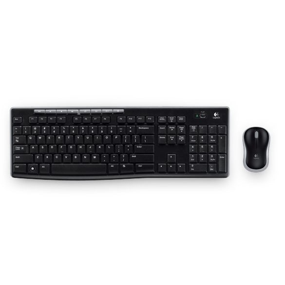 Logitech MK270 Set, Tastatur und Maus, kabellos DE