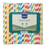 thumbnail of METRO PROFESSIONAL Papierstrohhalme, Ø 6 x 197 mm, mehrfarbig, 250 Stück