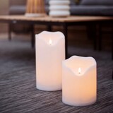 thumbnail of XXL Kerze Kunststoff flackernd H:20cm für Balkon Terrasse Garten weiß