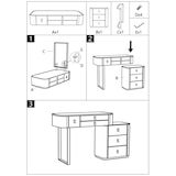 thumbnail of Mesa de cama beauty cm 120x40x75