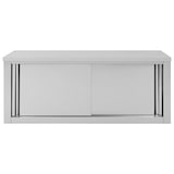 thumbnail of vidaXL Wandhängeschrank mit Schiebetüren 120×40×50 cm Edelstahl