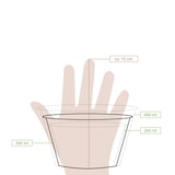 thumbnail of BIOZOYG 25 Stück Einwegbecher 300ml / 12oz weiße Speisebecher Pappbecher Einweg Eisbecher Dessertbecher für Snacks umweltfreundliche Portionsbecher