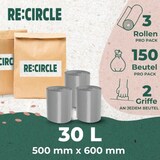 thumbnail of RE:CIRCLE Müllbeutel 30 Liter (50 Beutel p. Rolle) Die umweltschonende Lösung für die Abfallentsorgung