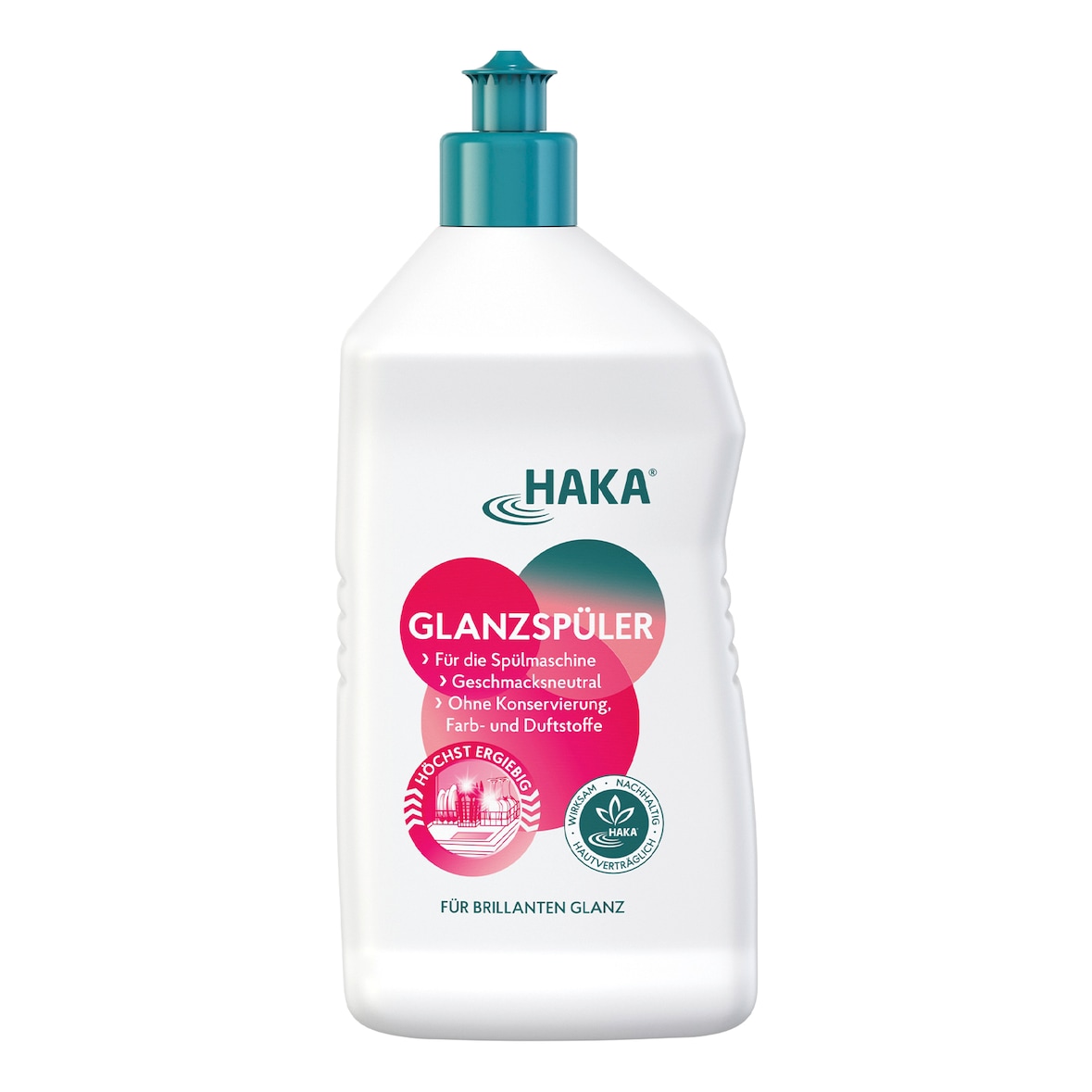 HAKA Glanzspüler 750ml Klarspüler Spülmaschine streifenfreie Gläser & Besteck