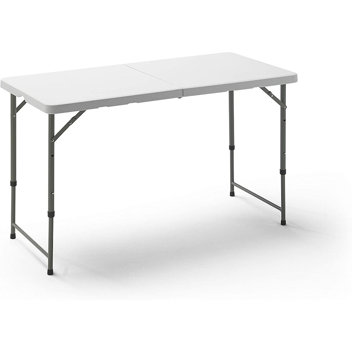 Wellhome Mesa Plegable de Altura Regulable 120x60x52,5-75 cm