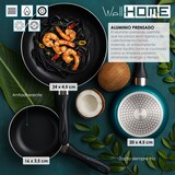 thumbnail of BERGNER - Set aus 3 Pfannen Ø16/20/24cm aus gepresstem Aluminium in metallic-bronze mit Set 3 Utensilien aus Silikon und Holz