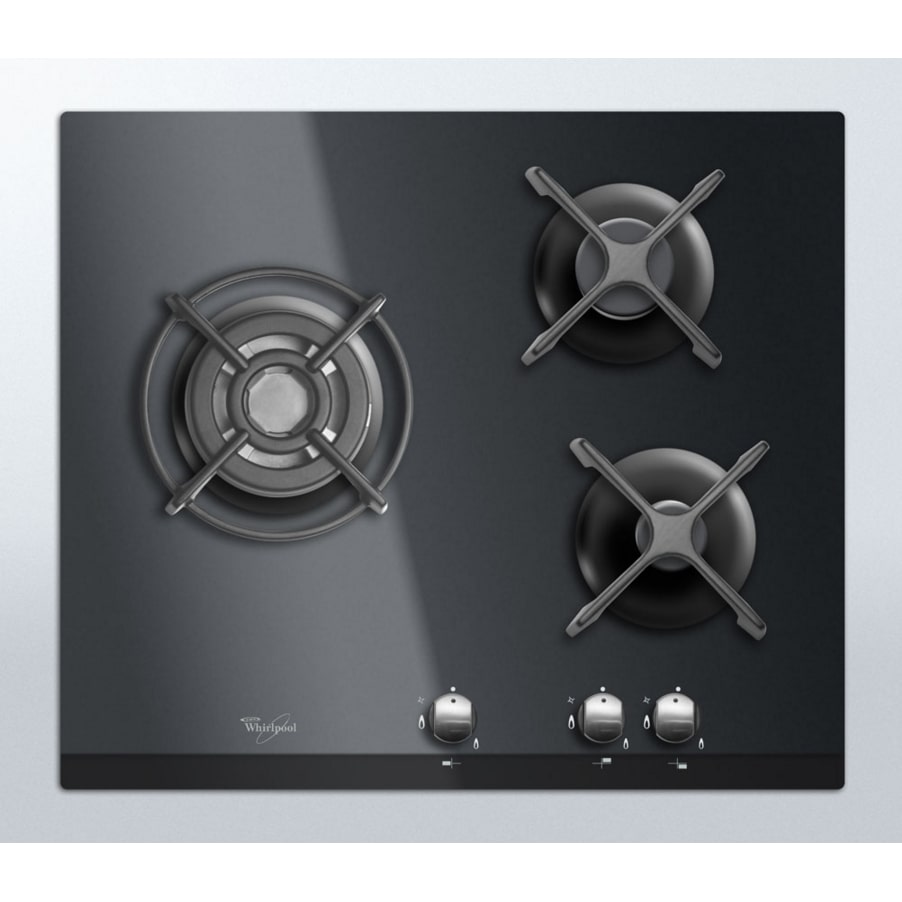 WHIRLPOOL Table De Cuisson Gaz 56cm 3 Feux Noir akt404nb