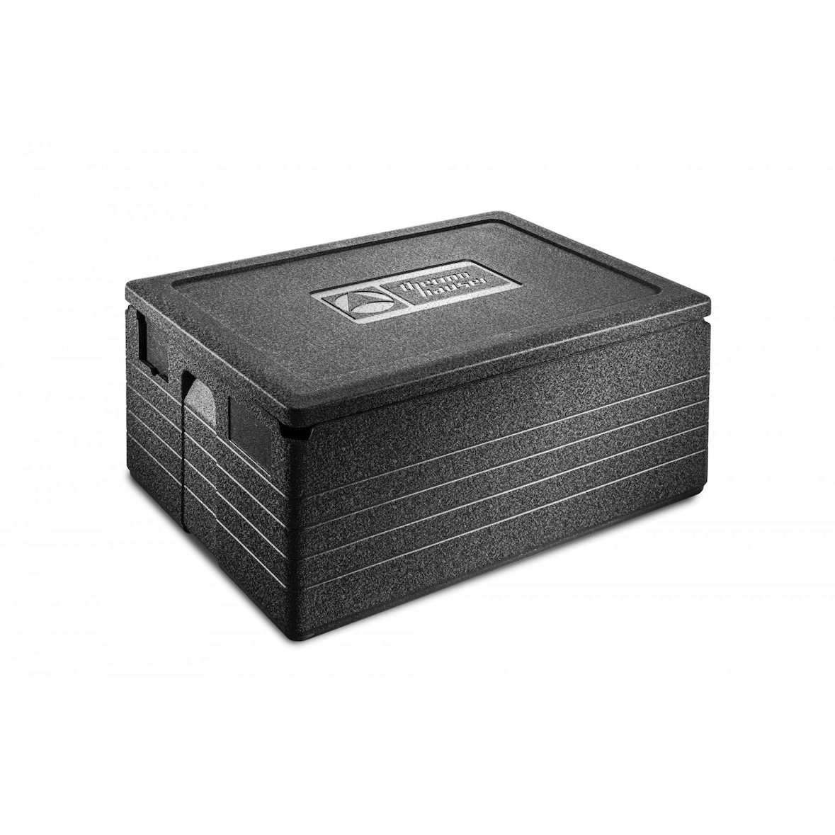 thermohauser EPP-Thermobox Universal Unistar schwarz, 70 L, mit Deckel und 5-farbigem Einsteckkartenset