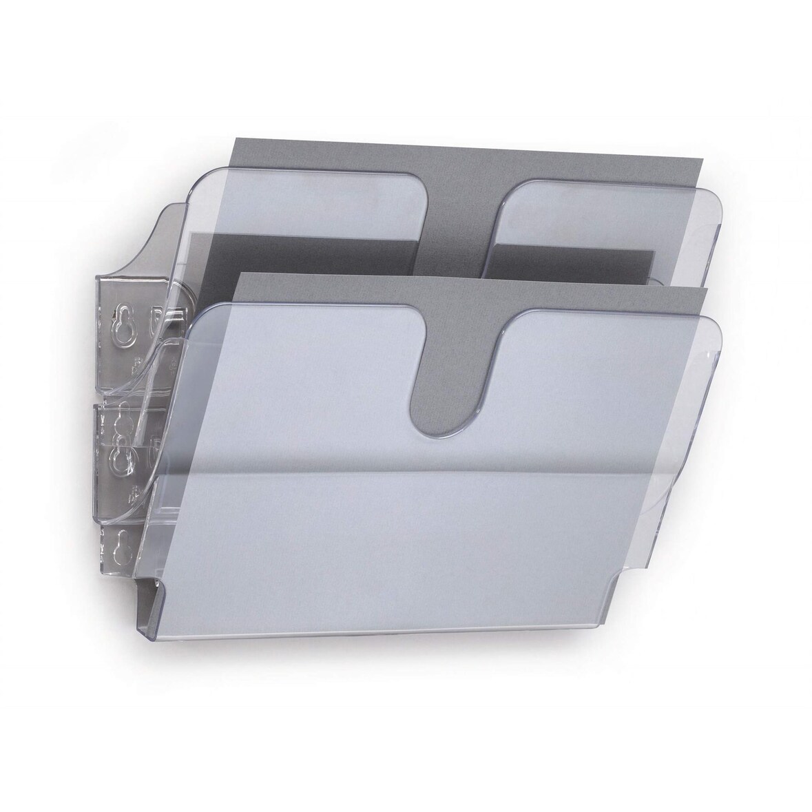 Durable Prospektspenderset A4 quer tr 2tlg FLEXIPLUS Wandmontage