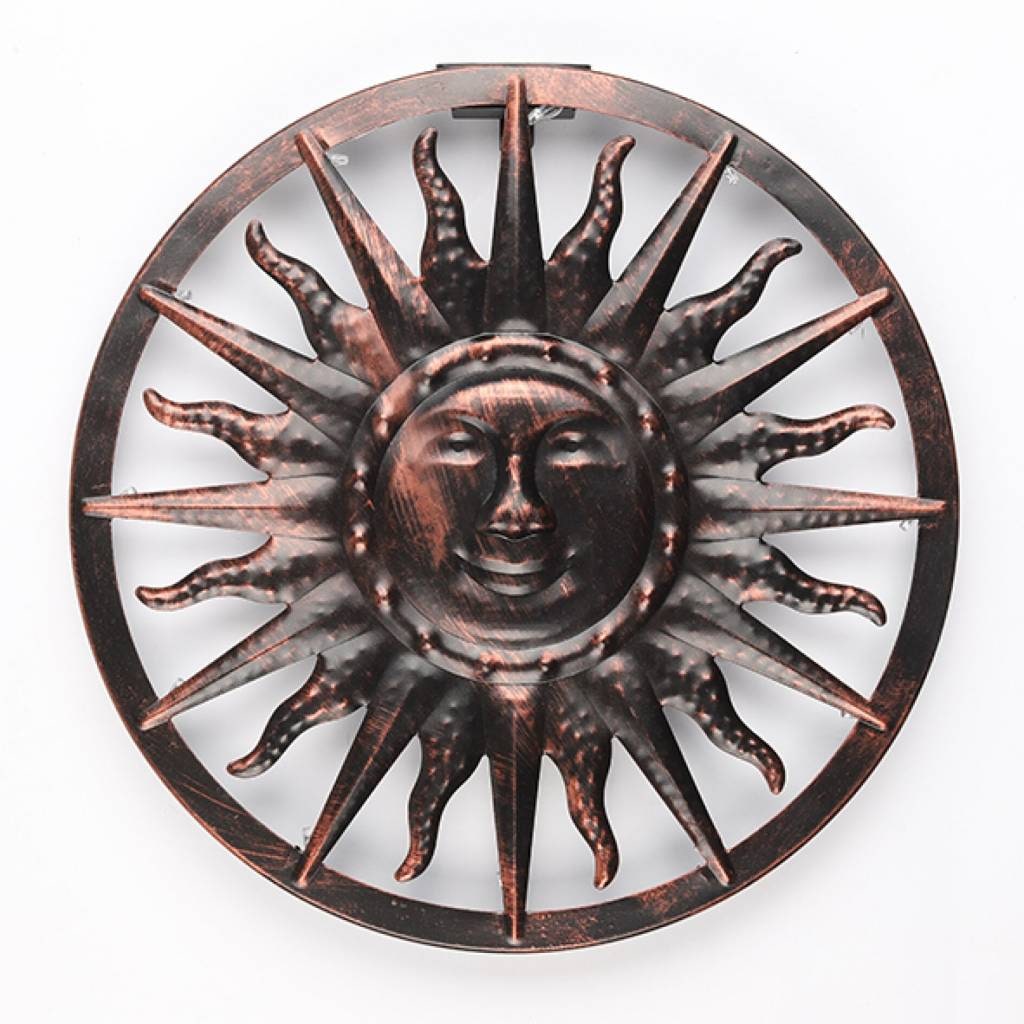 HI 70330 Wandbild Sonne 40cm mit 12 LEDs und Akku