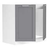 thumbnail of VCM Küchenmöbel Unterschrank Colura Weiß / Anthrazit H. 82 x B. 80 x T. 46 cm