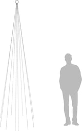 thumbnail of vidaXL LED-Weihnachtsbaum für Fahnenmast Warmweiß 310 LEDs 300 cm
