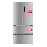 thumbnail of EVVO Frigorífico francés F80X, Inverter, Total No Frost, 327l + 183l