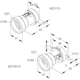 thumbnail of 25 Stk. HKL Illu-Fassung 8221/13