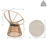 thumbnail of Papasansessel / Drehsessel WEAVORA Outdoor beige hjh LIVING