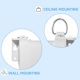 thumbnail of HOMCOM Telo Proiettore 120" 16:9 Fissaggio a Muro e Soffitto