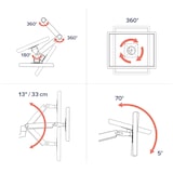 thumbnail of Ergotron LX Arm Monitor Halterung mit Tischklemme (45-537-216), weiß