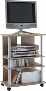 thumbnail of FMD TV/Hi-Fi-Regal mit 3 Fächern 65×40×79,2 cm Eichenbraun