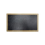 thumbnail of ADRIER - TTRCB3822-WS - Lot de 6 unités - Collection Tofu&Kale - Base rectangulaire - (38 x 22 cm) - Bois/Noir - Mélamine