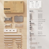 thumbnail of ONKRON Soporte TV Blanco con Altura Regulable para pantallas de 32 a 65", hasta 45 kg, VESA 100x100 a 600x400 mm, con ruedas, modelo TS1351-W Blanco