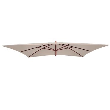 Cobertura de substituição para guarda-sol Florida 3x4m, cobertura de substituição para guarda-sol, poliéster ~ creme