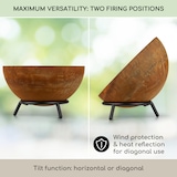 thumbnail of Fireball Rust Feuerschale 60 cm Ø kippbare Rost-Finish Rost Rost