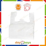 thumbnail of DayBays 2000 Stk. Hemdchentragetaschen 30+18x55 cm HDPE weiß geblockt, reissfest