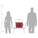 thumbnail of Ruitertassen Lehrertasche Leder Damen Herren Schultasche 40x31cm Aktentasche 2 Fächer rot