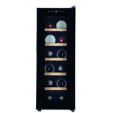 thumbnail of Bierkoelkast Praag - Vrijstaand - Zwart - Bierklimaatkast 12 flessen - 74.2 x 27.3 x 55 cm - Glazen deur