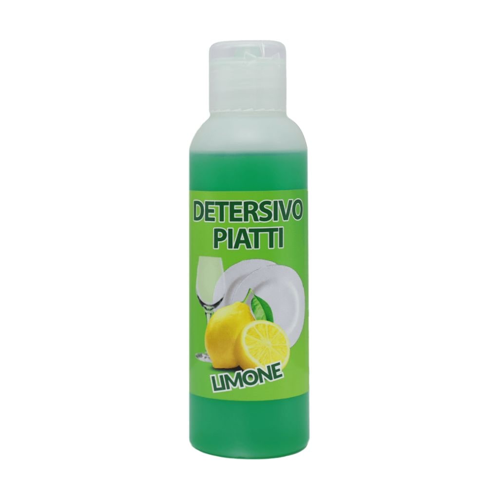 Detersivo per piatti al limone in flacone mini da 125ml (Conf. 24 pezzi)
