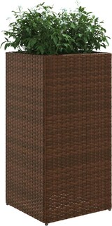 thumbnail of vidaXL Pflanzkübel Braun 40x40x80 cm Poly Rattan