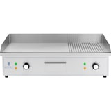 thumbnail of Royal Catering Elektro Grillplatte - 727 x 420 mm - geriffelt/glatt - 4400 W