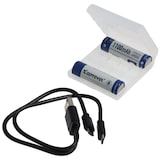 thumbnail of Keeppower Li-ion Akku 14500 mit 1100mAh 3,7V, 50,3x14,2mm, mit Mirco-USB Lademöglichkeit
