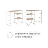 thumbnail of Lot de 4 portants vêtements KADRA sous combles modulables 400x85cm