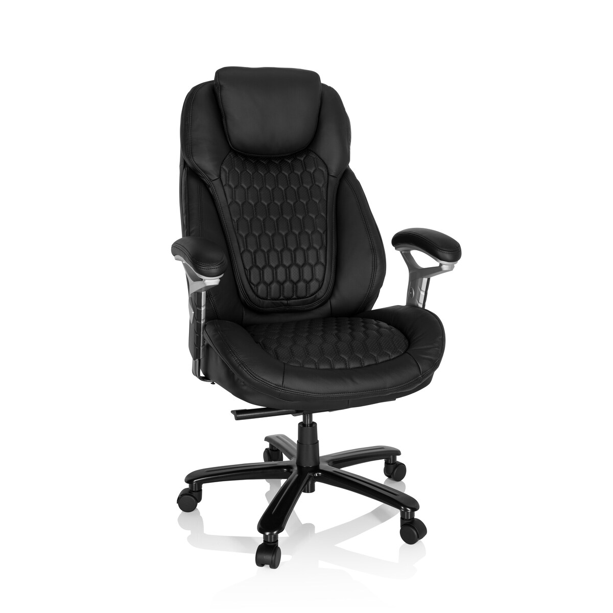 Chefsessel XXL PULLMANN I Leder schwarz hjh OFFICE