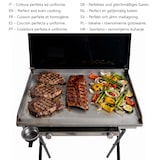 thumbnail of Yelloo - Griglia mod. INOXLINE 630 con piastra 60x45 cm liscia inox con coperchio, BBQ a Gas adatto per grigliare per 4-8 persone