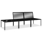 thumbnail of vidaXL 3-tlg. Garten-Lounge-Set mit Auflagen Schwarz PVC