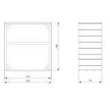 thumbnail of Abrigo de lenha LP SmartSide M980 – 153 x 75 cm – 2 m³