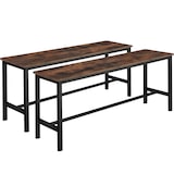 thumbnail of tectake 2 Zitbanken Fairfield  Industrieel Hout Donker, Rustiek