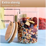 thumbnail of Five Stars® Voorraadpotten - Glas met deksel - 750 ML - 5 delige set - BPA vrij - Inclusief Pen & Herschrijfbare Stickers