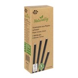 thumbnail of NATURALLY Trinkhalme aus Papier, schwarz, Ø6mm, 21cm, 100 Stk.