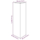 thumbnail of Helloshop26 - Jardinière bac lit surélevé plantes fleurs terrasse jardin triangulaire 30 x 26 x 75 cm acier noir 02_0038804