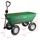 thumbnail of Transportwagen 300 kg Gartenwagen kippbar Handwagen Kippwagen für Rasentraktor L