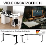 thumbnail of Albatros Kabelkanal Set A Silber – Kabelmanagement aus pulverbeschichtetem Stahl für Schreibtische